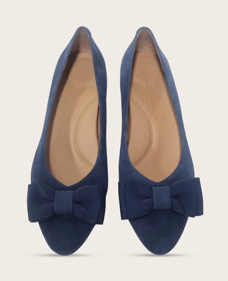 GENTLE SOULS - Atlas Suede Bow Flat>Kenneth Cole Sale