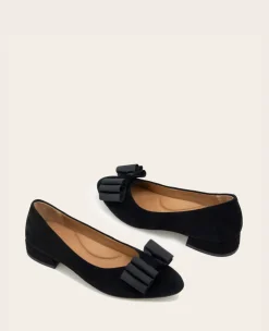 GENTLE SOULS - Atlas Suede Bow Flat><noscript><img width=