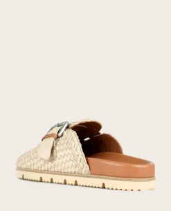 GENTLE SOULS - Brantley Buckle Woven Leather Mule><noscript><img width=