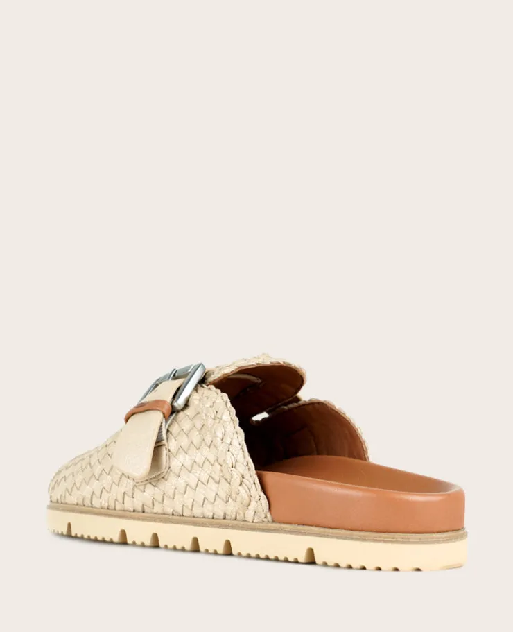 GENTLE SOULS - Brantley Buckle Woven Leather Mule>Kenneth Cole Online