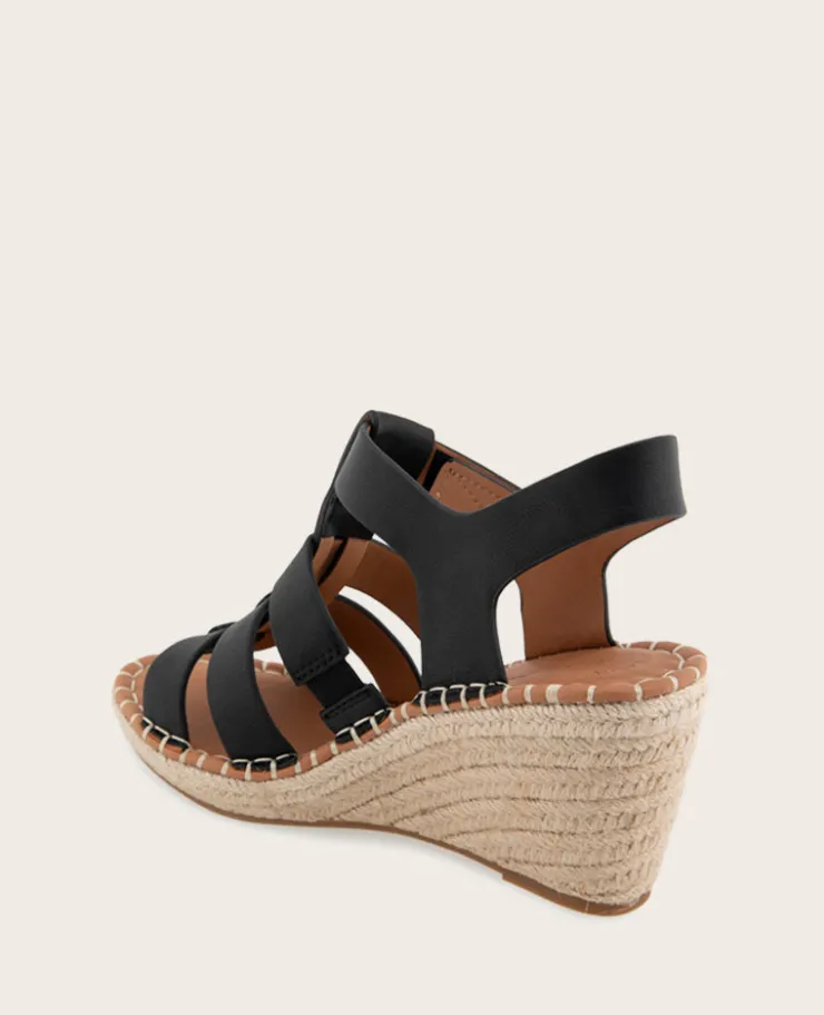 GENTLE SOULS - Capelin Leather Espadrille Wedge>Kenneth Cole Sale