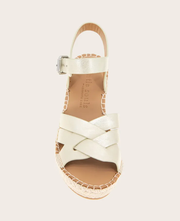GENTLE SOULS - Caspian Leather Espadrille Wedge>Kenneth Cole Outlet