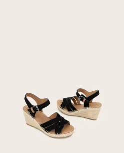 GENTLE SOULS - Caspian Nubuck Espadrille Wedge><noscript><img width=