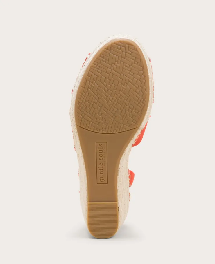 GENTLE SOULS - Charli Suede X-Band Espadrille Wedge Sandal>Kenneth Cole Best