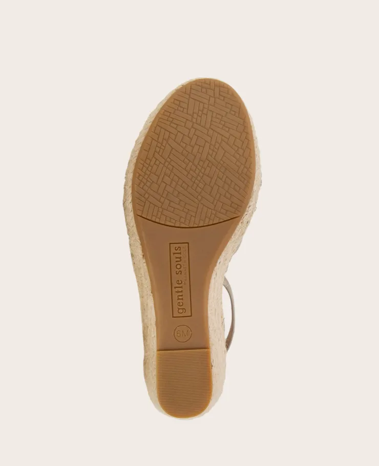 GENTLE SOULS - Charli Suede X-Band Espadrille Wedge Sandal>Kenneth Cole Online
