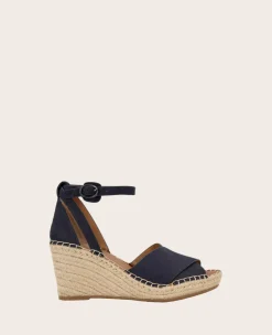 GENTLE SOULS - Charli Suede X-Band Espadrille Wedge Sandal>Kenneth Cole