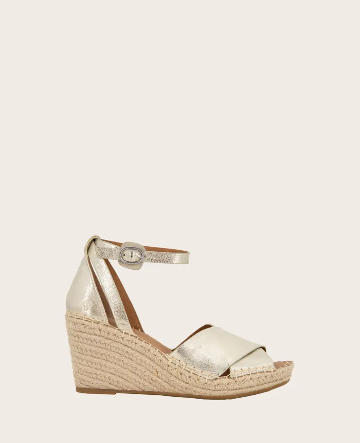 GENTLE SOULS - Charli Suede X-Band Espadrille Wedge Sandal>Kenneth Cole Sale