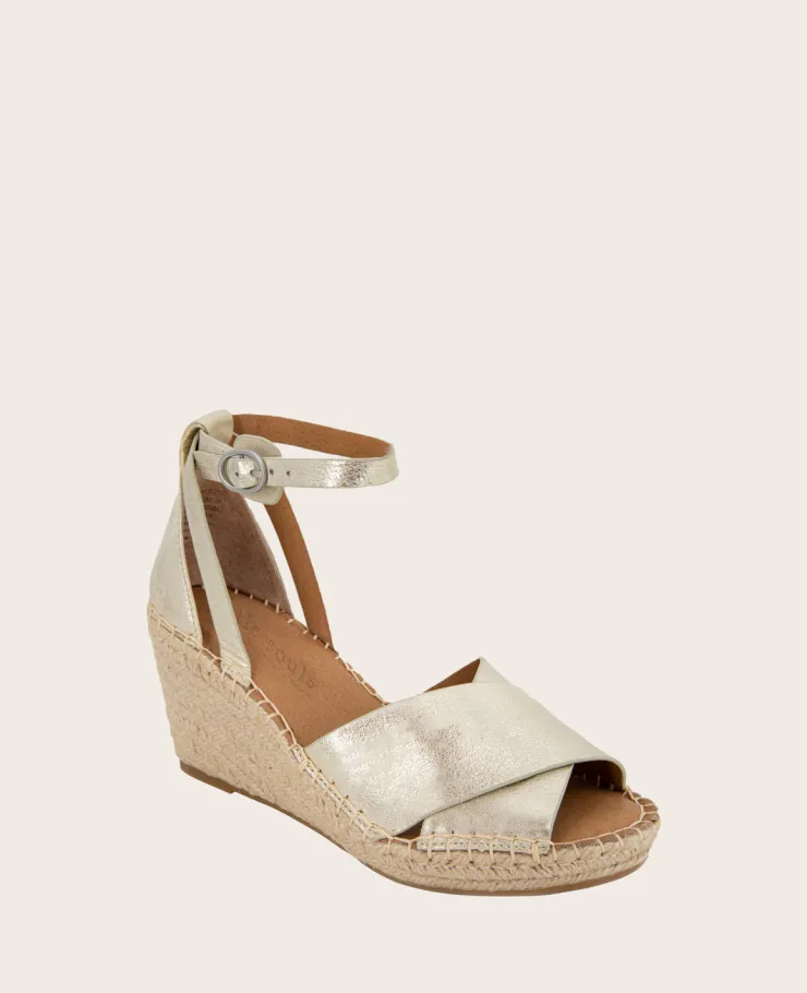 GENTLE SOULS - Charli Suede X-Band Espadrille Wedge Sandal>Kenneth Cole Sale