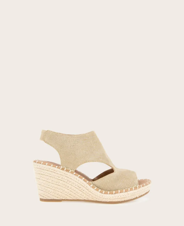 GENTLE SOULS - Cody Metallic Suede Espadrille Wedge>Kenneth Cole Hot