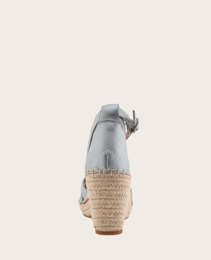 GENTLE SOULS - Coolie Metallic Espadrille Wedge>Kenneth Cole Discount