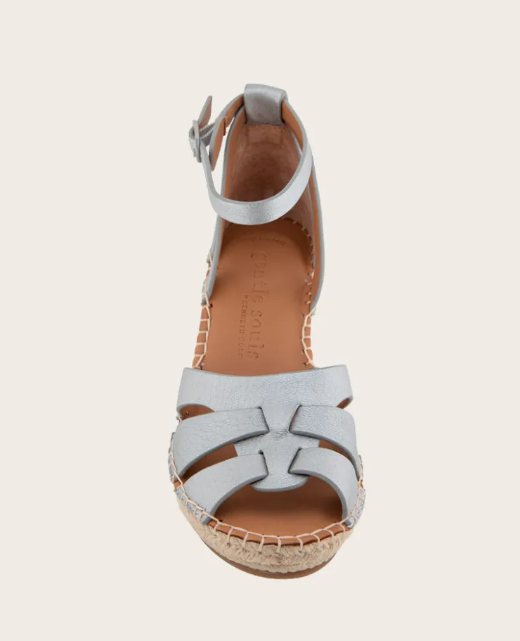 GENTLE SOULS - Coolie Metallic Espadrille Wedge>Kenneth Cole Discount