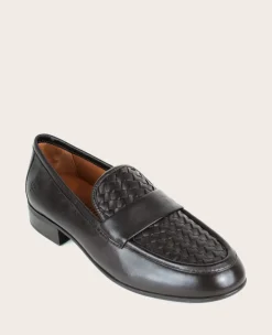 GENTLE SOULS - Crew Woven Leather Loafer><noscript><img width=