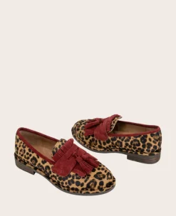 GENTLE SOULS - Cydney Haircalf And Suede Tassel Loafer><noscript><img width=