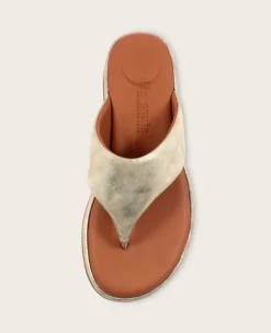 GENTLE SOULS - Daya Metallic Thong Sandal><noscript><img width=