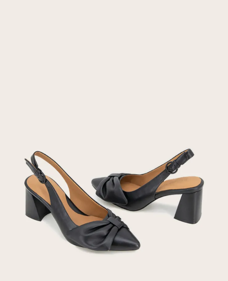GENTLE SOULS - Diana Leather Bow Slingback Heel>Kenneth Cole Sale