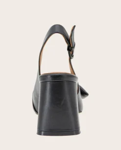 GENTLE SOULS - Diana Leather Bow Slingback Heel><noscript><img width=