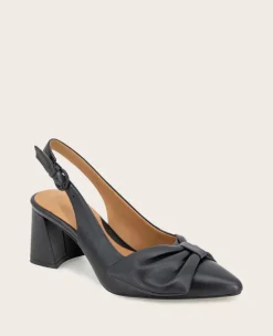 GENTLE SOULS - Diana Leather Bow Slingback Heel><noscript><img width=