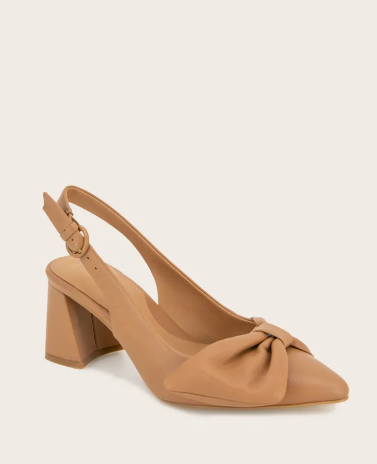 GENTLE SOULS - Diana Leather Bow Slingback Heel>Kenneth Cole Online