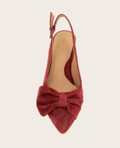 GENTLE SOULS - Diana Suede Bow Slingback Heel><noscript><img width=