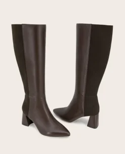 GENTLE SOULS - Dionne Leather Elastic Heel Boot><noscript><img width=
