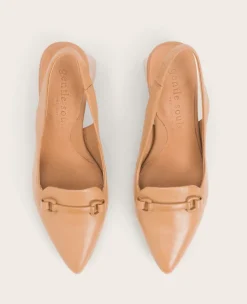 GENTLE SOULS - Dionne Leather Slingback Heel><noscript><img width=
