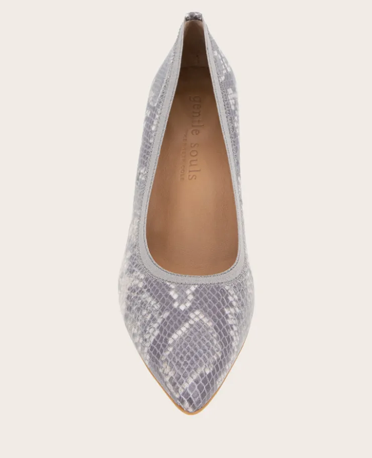 GENTLE SOULS - Dionne Snakeskin Leather Heel>Kenneth Cole