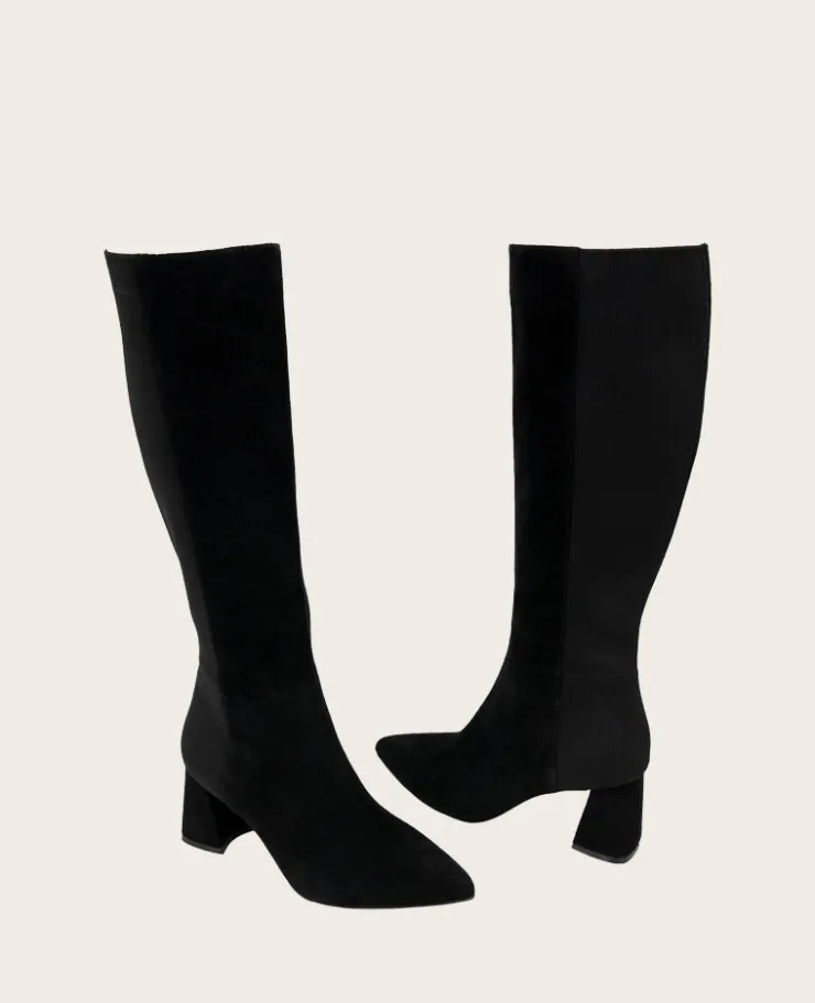 GENTLE SOULS - Dionne Suede Elastic Heel Boot>Kenneth Cole New