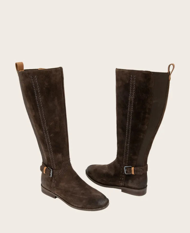 GENTLE SOULS - Elmwood Suede Detail Stitch Boot>Kenneth Cole Discount