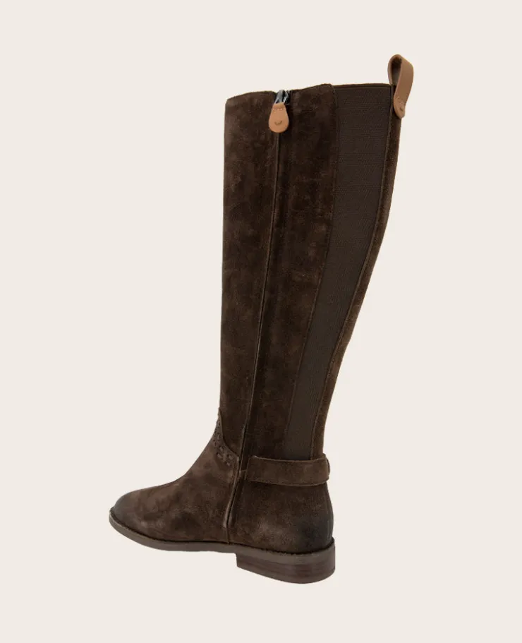 GENTLE SOULS - Elmwood Suede Detail Stitch Boot>Kenneth Cole Discount
