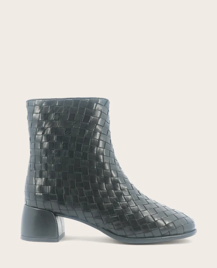 GENTLE SOULS - Elodie Leather Woven Side Zip Boot>Kenneth Cole Clearance