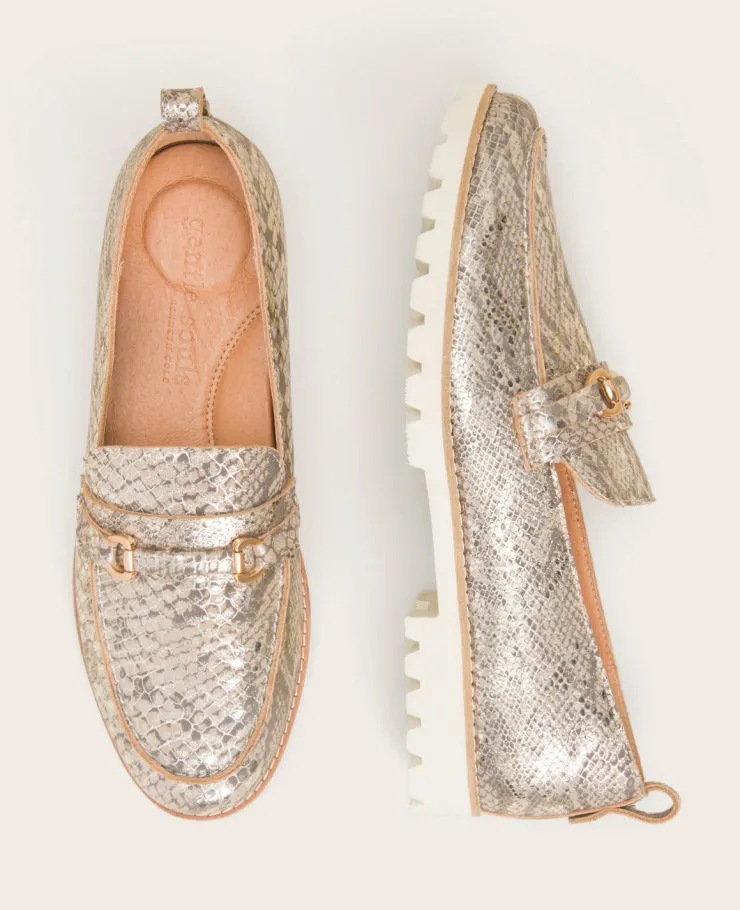 GENTLE SOULS - Eugene Leather Lug Bit Loafer>Kenneth Cole