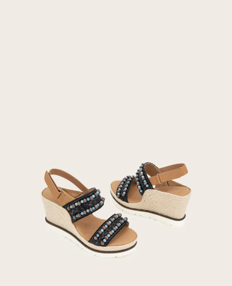 GENTLE SOULS - Evora 2 Leather Espadrille Wedge>Kenneth Cole Clearance