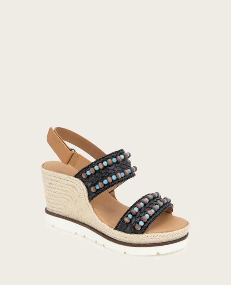 GENTLE SOULS - Evora 2 Leather Espadrille Wedge>Kenneth Cole Clearance
