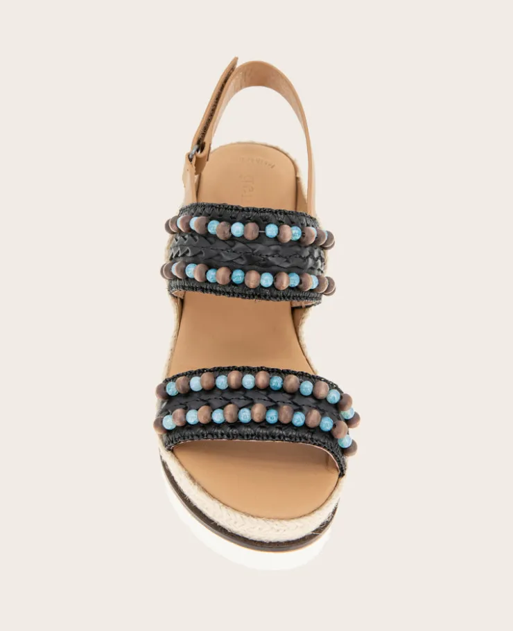 GENTLE SOULS - Evora 2 Leather Espadrille Wedge>Kenneth Cole Clearance