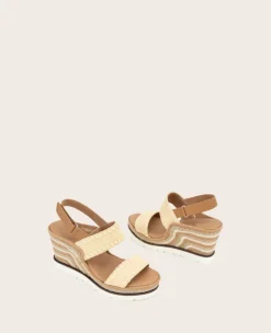 GENTLE SOULS - Evora Textile Espadrille Wedge><noscript><img width=
