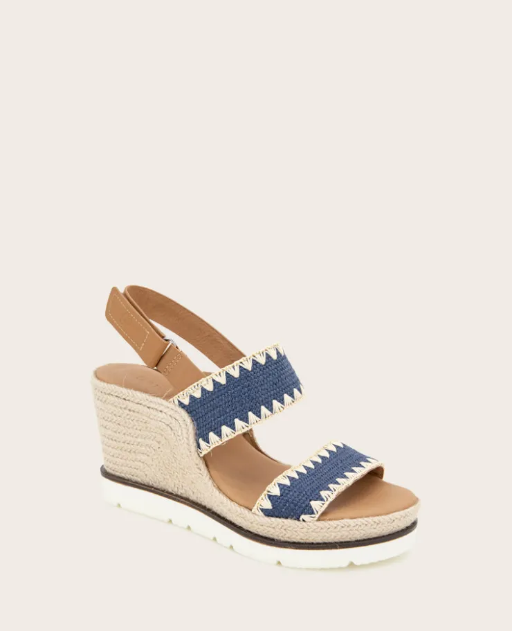 GENTLE SOULS - Evora Textile Espadrille Wedge>Kenneth Cole Clearance
