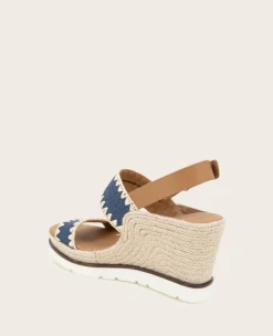 GENTLE SOULS - Evora Textile Espadrille Wedge><noscript><img width=