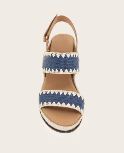GENTLE SOULS - Evora Textile Espadrille Wedge><noscript><img width=