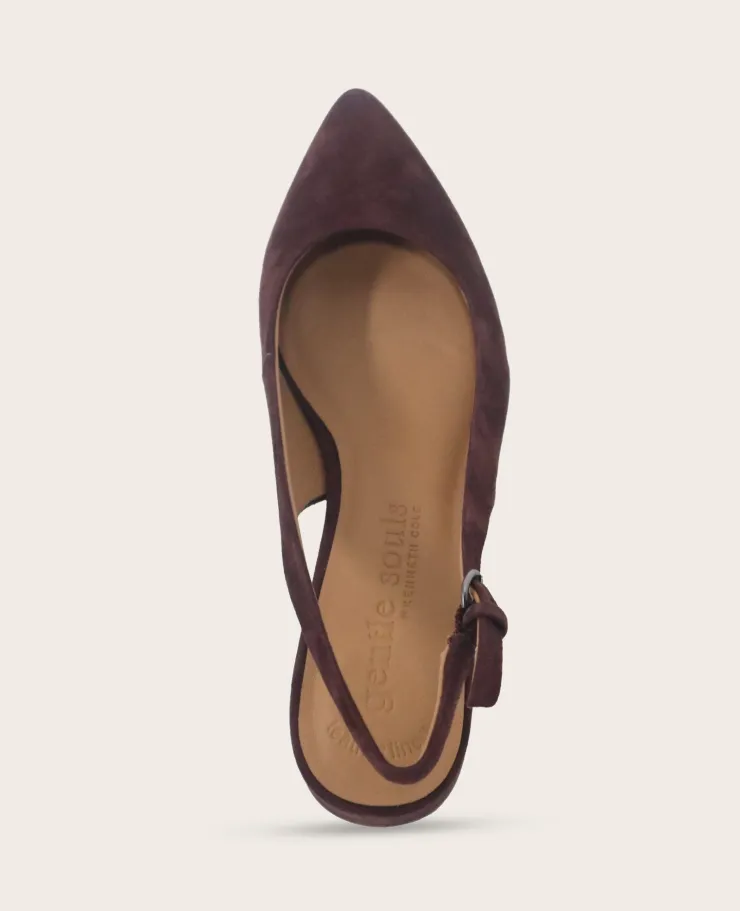 GENTLE SOULS - Georgia Suede Slingback Heel>Kenneth Cole