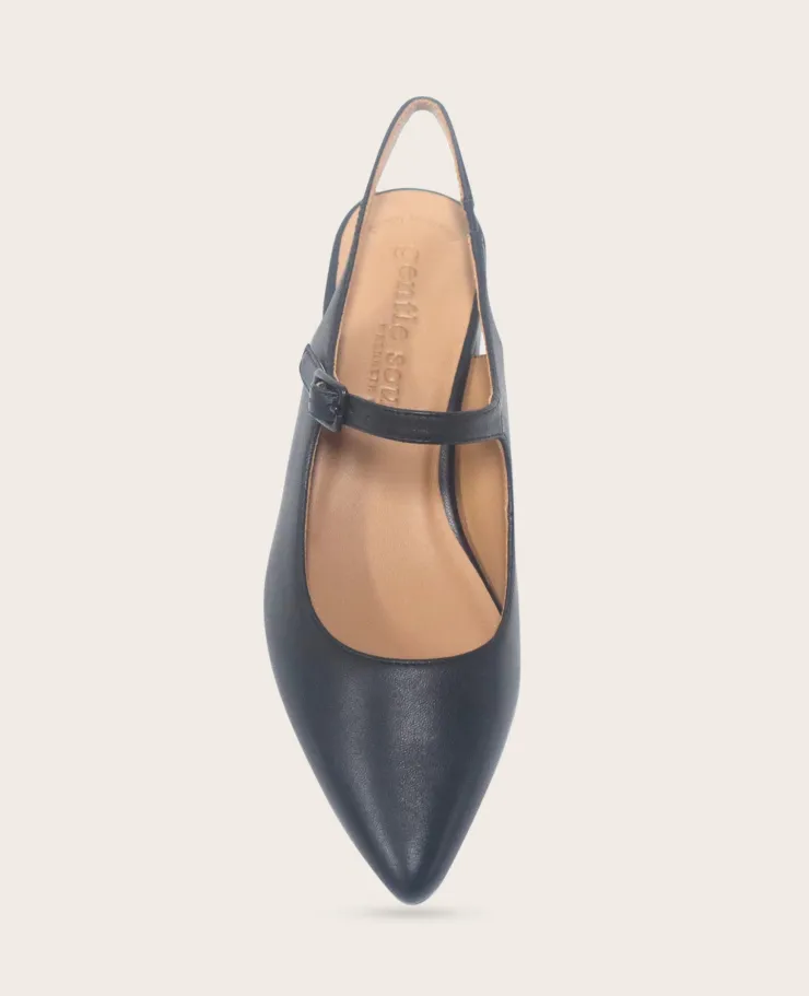 GENTLE SOULS - Gladys Leather Ankle Strap Slingback>Kenneth Cole