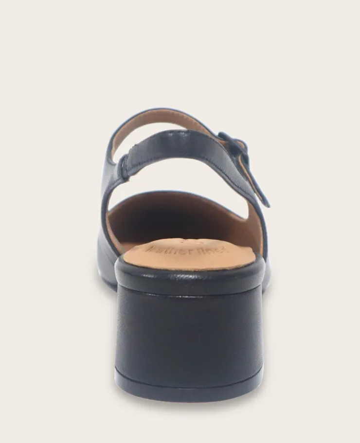 GENTLE SOULS - Gladys Leather Ankle Strap Slingback>Kenneth Cole