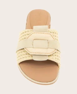 GENTLE SOULS - Hudson Raffia Slip On Sandal><noscript><img width=