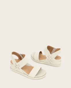 GENTLE SOULS - Jolisa Leather Woven Detail Wedge><noscript><img width=