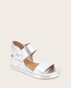 GENTLE SOULS - Jolisa Metallic Woven Detail Wedge><noscript><img width=