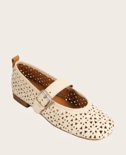 GENTLE SOULS - Karla Perforated Leather Mary Jane Flat><noscript><img width=
