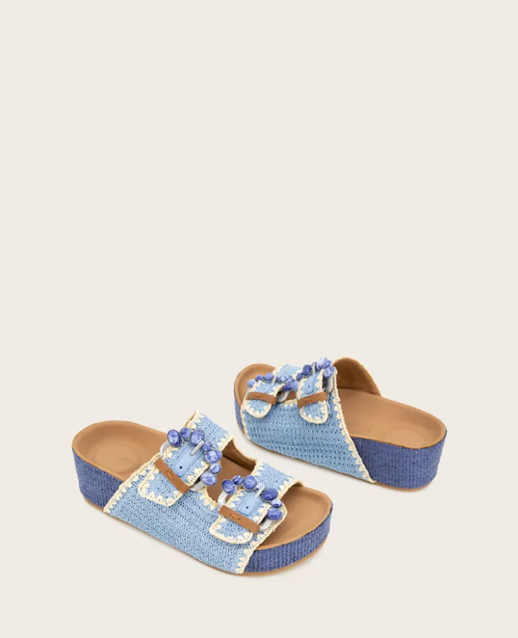 GENTLE SOULS - Kendall Raffia Wrap Buckle Wedge>Kenneth Cole Best