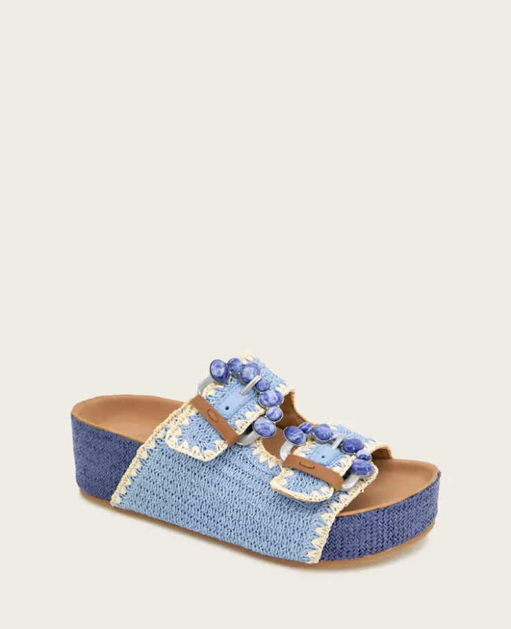 GENTLE SOULS - Kendall Raffia Wrap Buckle Wedge>Kenneth Cole Best