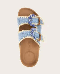 GENTLE SOULS - Kendall Raffia Wrap Buckle Wedge><noscript><img width=
