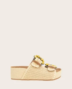 GENTLE SOULS - Kendall Raffia Wrap Buckle Wedge>Kenneth Cole New