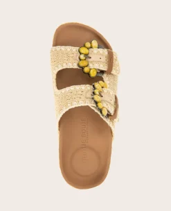 GENTLE SOULS - Kendall Raffia Wrap Buckle Wedge><noscript><img width=